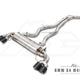 Fi Exhaust Front Pipe + Mid Pipe + Valvetronic Muffler + Quad Silver Tips (Retains OEM Valve Settings - No Remote) - G01 X3 | G02 X4 M40i 2019-2024