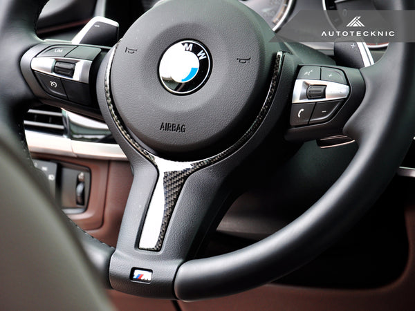 thumbnail image 2 of R44 BMW M SPORT STEERING WHEEL TRIM INSERT IN GLOSS CARBON FIBRE 2 of 14