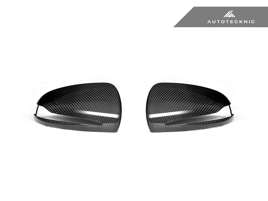 AutoTecknic Replacement Version II Dry Carbon Mirror Covers - Mercedes-Benz W205 C-Class