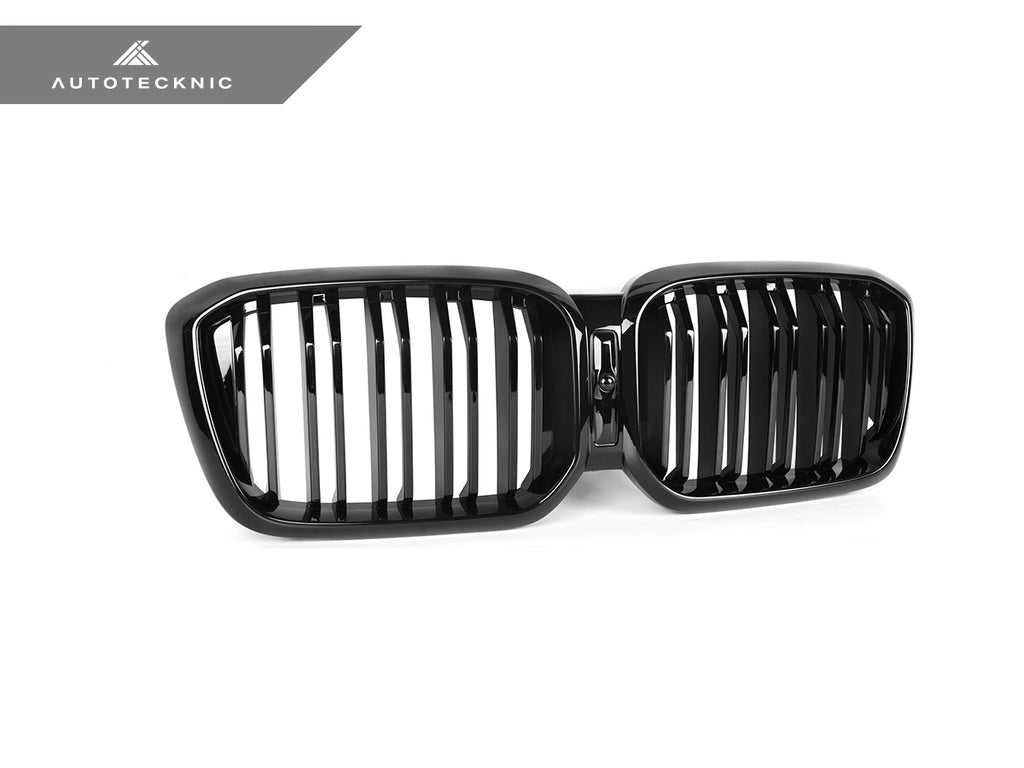 AutoTecknic Painted Dual-Slat Glazing Black Front Grille Set - G01 X3 | G02 X4 LCI