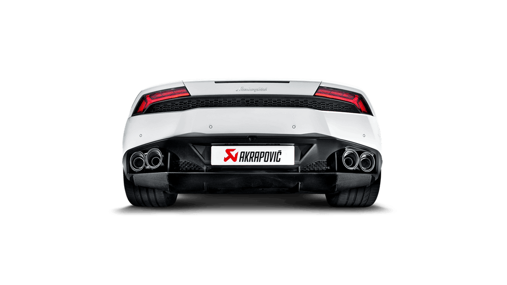 Akrapovic Slip-On Titanium Exhaust System with Carbon Tail Pipe Set - Huracan LP 610-4 Coupe / Spyder