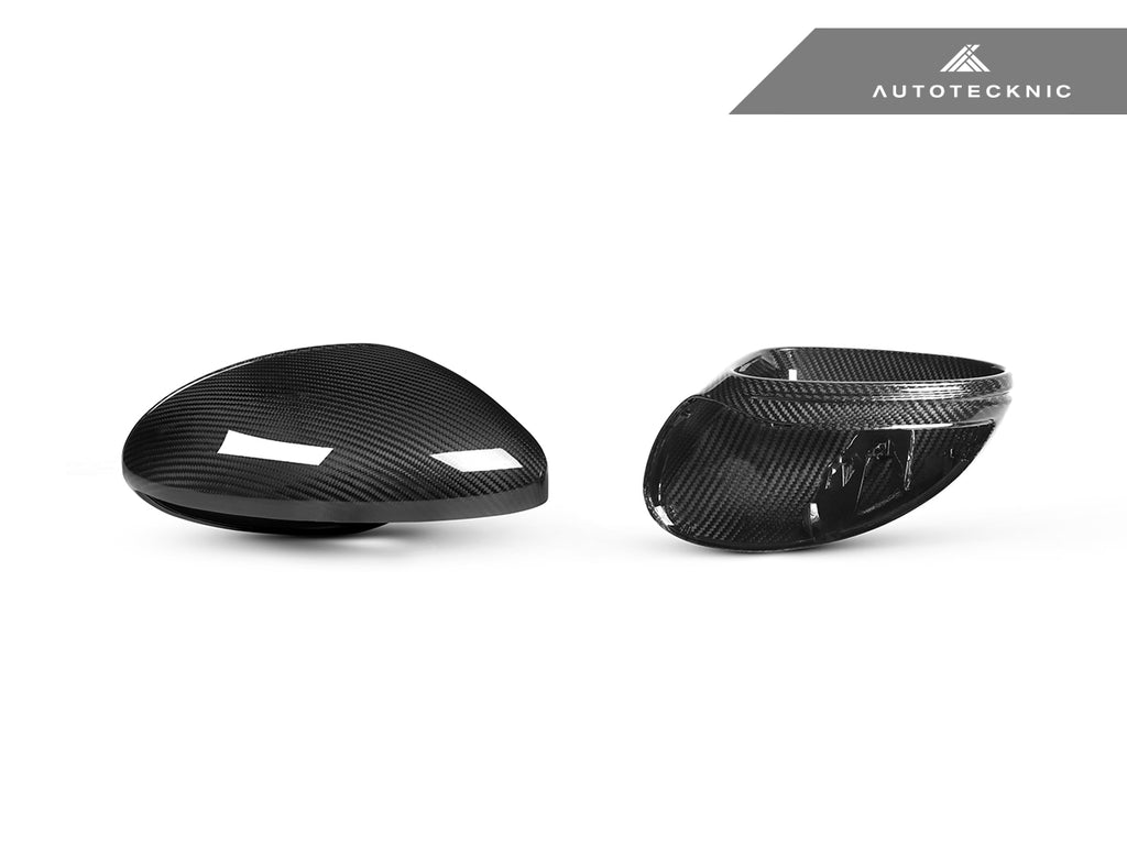 AutoTecknic Replacement Carbon Fiber Mirror Covers - Porsche 718 Cayman | Boxster