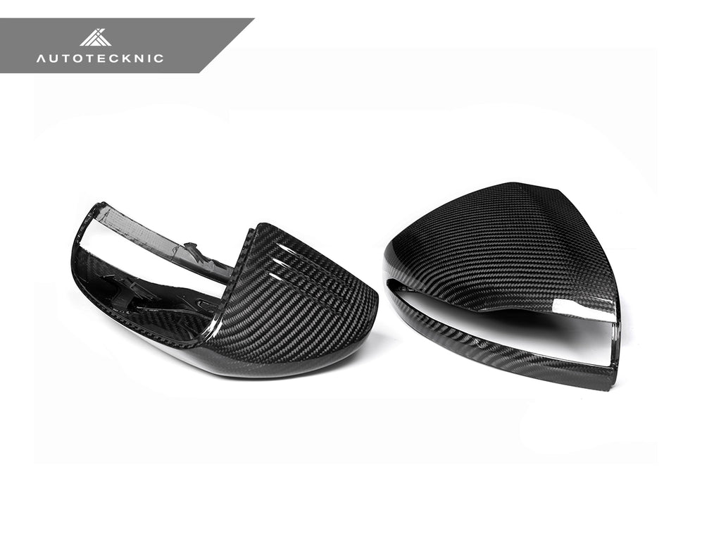 AutoTecknic Replacement Version II Dry Carbon Mirror Covers - Mercedes-Benz W205 C-Class