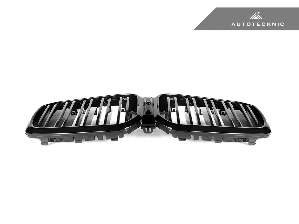 AutoTecknic Painted Dual-Slat Glazing Black Front Grille Set - G01 X3 | G02 X4 LCI