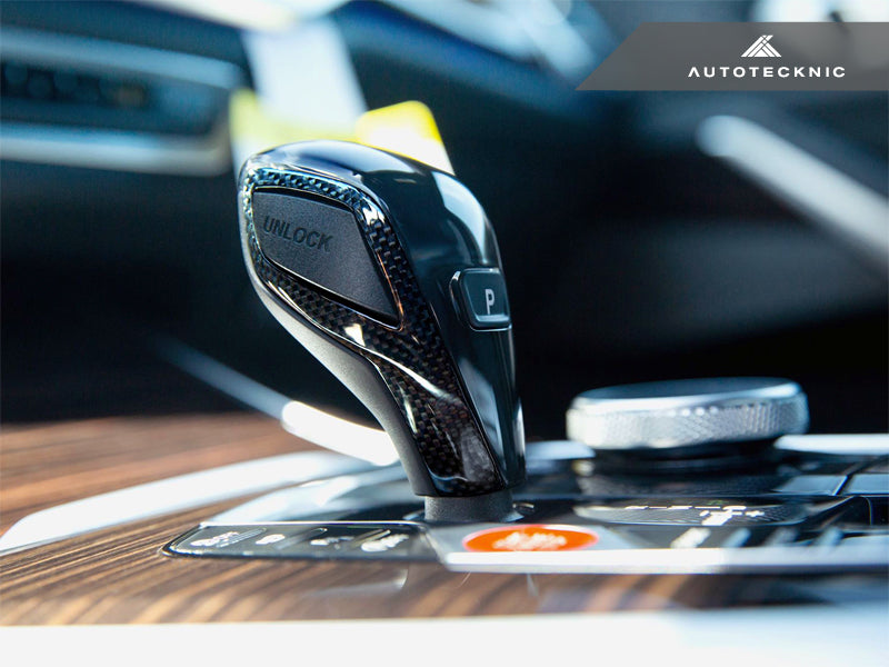 AutoTecknic Carbon Fiber Gear Selector Side Trims - BMW F40 1-Series | F44 2-Series Gran Coupe