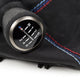 IND Tri-Color Straight Stitch Alcantara Boot + Matte Carbon Shift Knob Set - BMW F80 M3 | F82/ F83 M4