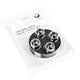 Genuine BMW M Logo Valve Stem Cap Set - Silver
