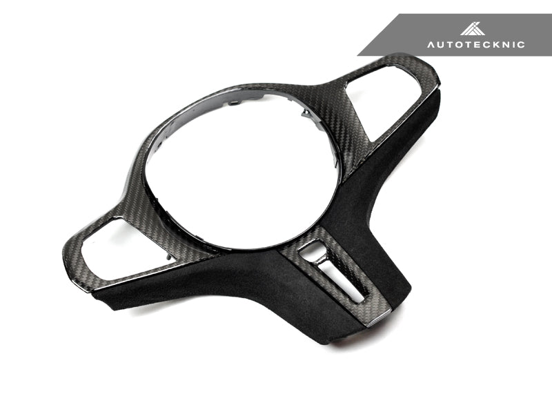 AutoTecknic Carbon Alcantara Steering Wheel Trim - F97 X3M | F98 X4M