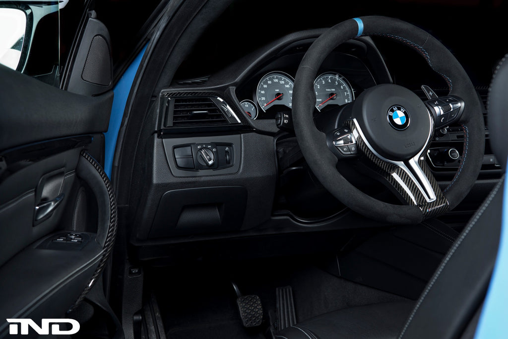 Real Carbon Fiber Lenkrad Abdeckung Trim BMW M3 M5 M Sport G20 G28