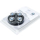 Genuine BMW Roundel Valve Stem Cap Set - Chrome