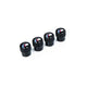 Genuine BMW M Logo Valve Stem Cap Set - Black