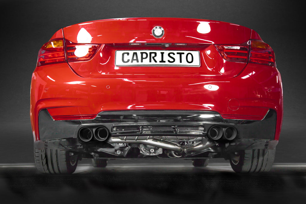 Capristo Valved Exhaust with Mid-Silencer Spare Pipes & Skirt Diffuser CES3 - BMW F32/ F33/ F36 435i
