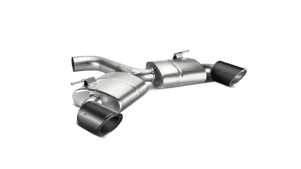 Akrapovic Slip-On Titanium Race Exhaust System with Carbon Tail Pipe Set - Golf GTI MK7 FL 169kW