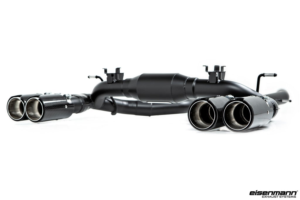 Eisenmann Race Black Series Performance Exhaust + Carbon Tip Set - F87 M2 Competition