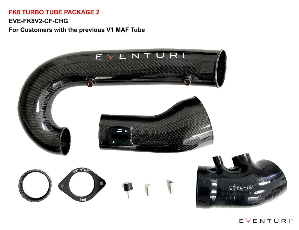 Eventuri Carbon Charge Pipe + V2 MAF - FK8 Civic Type R - AutoTecknic USA