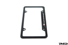 BMW M Performance Carbon Plate Frame showing UV-resistant clear coat finish
