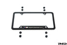BMW M Performance Carbon Plate Frame detail of genuine carbon fiber construction