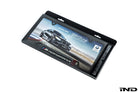 BMW M Performance Carbon Plate Frame close-up of M Performance branding