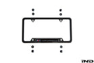 BMW M Performance Carbon Plate Frame rear showing mounting hardware