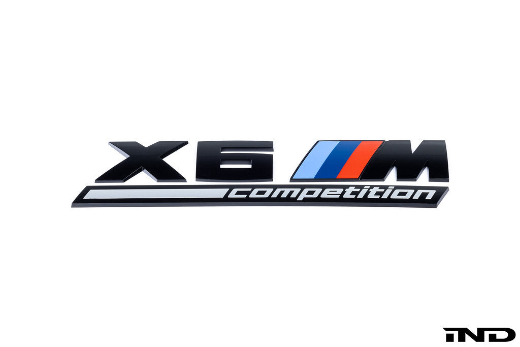 BMW Gloss Black Trunk Emblem - F96 X6M Competition