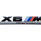 Genuine BMW Gloss Black Trunk Emblem - F96 X6M Competition