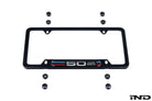 Genuine BMW 50th Anniversary M License Plate Frame side view