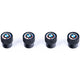 Genuine BMW M 50 Year Anniversary Heritage Valve Stem Cap Set - Black