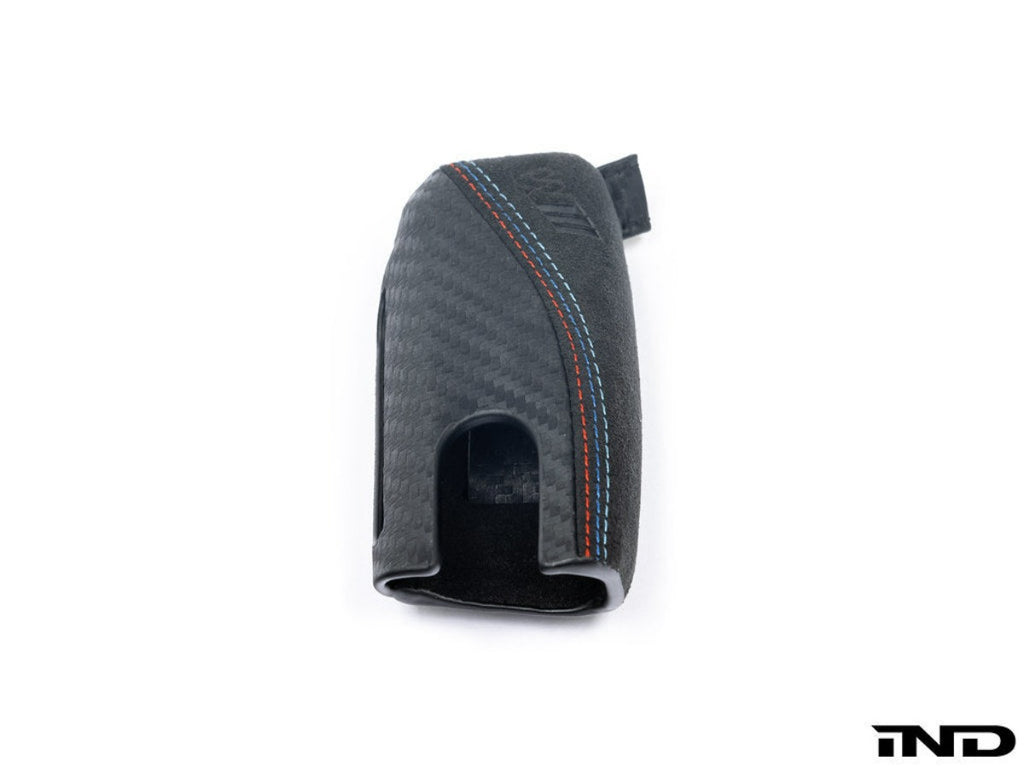 BMW M Performance Carbon with Tri-Color Stitched Alcantara Key Case