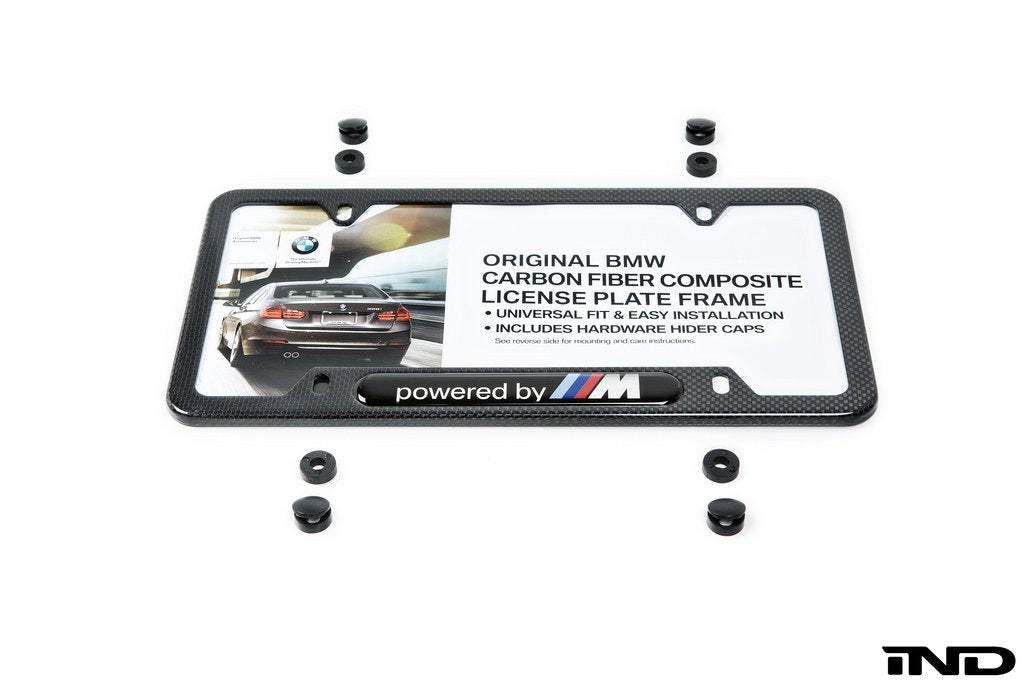 BMW "Powered By M" Carbon License Plate Frame