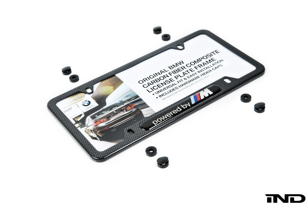 BMW "Powered By M" Carbon License Plate Frame