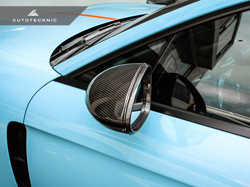 AutoTecknic Replacement Dry Carbon Mirror Covers - Porsche 971 Panamera