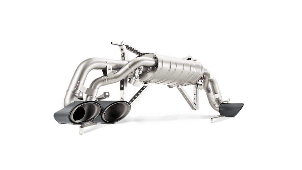 Akrapovic Slip-On Titanium Exhaust System with Carbon Tail Pipe Set - Huracan LP 610-4 Coupe / Spyder