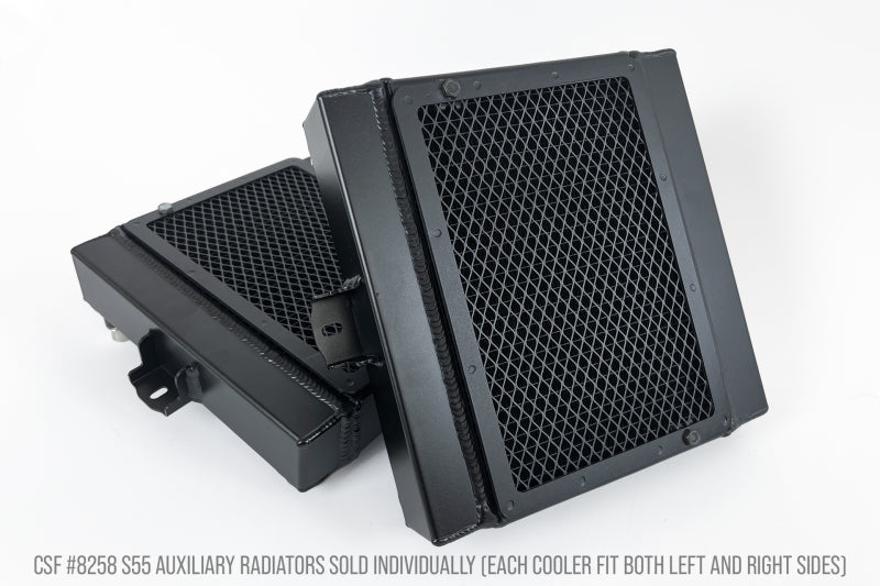 CSF BMW F8X M3/M4/M2C Auxiliary Radiators w/ Rock Guards Sold Individually - Fits Left and Right