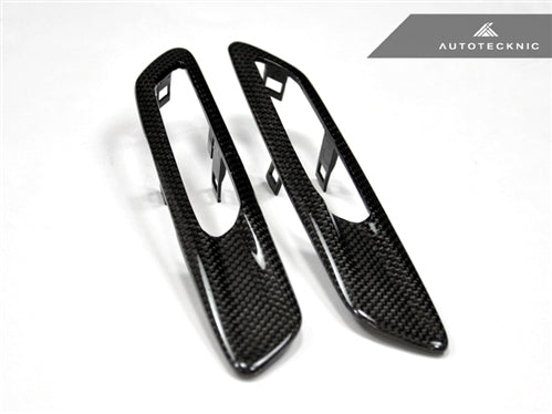 AutoTecknic Replacement Carbon Fiber Fender Light Trims - F10 Sedan / F11 Wagon | 5 Series