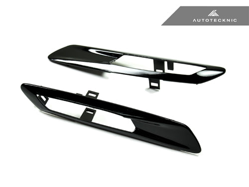 AutoTecknic Replacement Glazing Black Fender Light Trims - F10 Sedan/ F11 Wagon | 5 Series - AutoTecknic USA