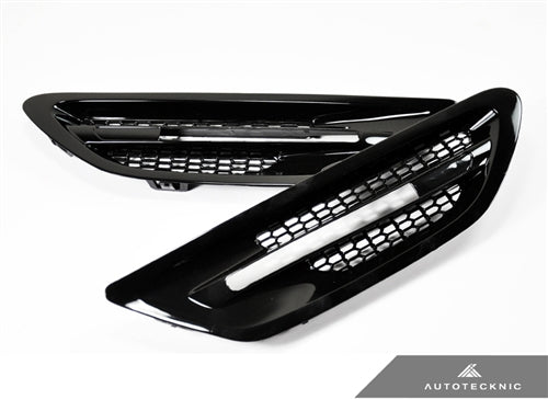 AutoTecknic Replacement Glazing Black Fender Vents - F10 Sedan | M5 - AutoTecknic USA