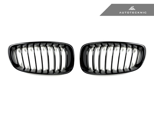 AutoTecknic Replacement Glazing Black Front Grilles - F34 3-Series Gran Turismo - AutoTecknic USA