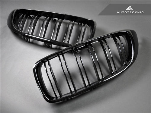 AutoTecknic Glazing Black Dual-Slats Front Grille Set - F32/ F36 4-Series | F80 M3 | F82 M4