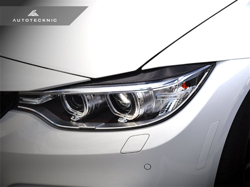 Car Carbon Fiber /Headlights Eyebrow Eyelid Covers For BMW 3 Series F30 2013-2017 Headlight/ Eyebrow/ Covers Trims Parts - 34