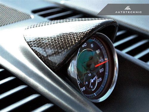 AutoTecknic Carbon Fiber Chrono Eye Lid Cover - Porsche Carrera 991 - AutoTecknic USA
