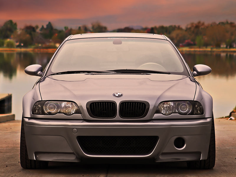 AutoTecknic Replacement Stealth Black Front Grilles - E46 3-Series Coupe Pre-Facelift | M3 - AutoTecknic USA