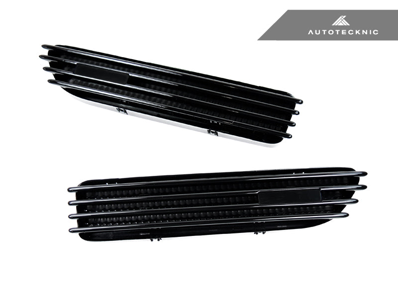 AutoTecknic Replacement Glazing Black Fender Gills - E46 Coupe & Cabrio | M3