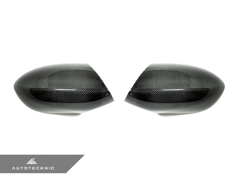 AutoTecknic Replacement Carbon Fiber Mirror Covers - BMW E90/ E92/ E93 M3 | E82 1M - AutoTecknic USA