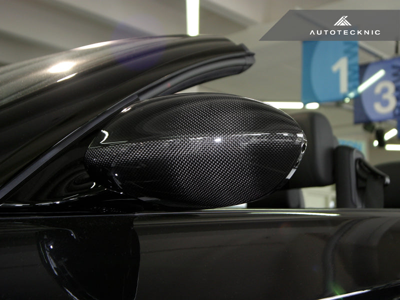 AutoTecknic Replacement Carbon Fiber Mirror Covers - BMW E90/ E92/ E93 M3 | E82 1M - AutoTecknic USA