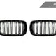 (Blemished) AutoTecknic Dual-Slats Gloss Black Front Grille Set - F15 X5 | F85 X5M & F16 X6 | F86 X6M