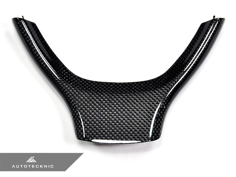 AutoTecknic Carbon Fiber Steering Wheel Trim - F10 M5 Pre-LCI & 5-Series MSport | F06/ F12/ F13 6-Series | F01/ F02 7-Series