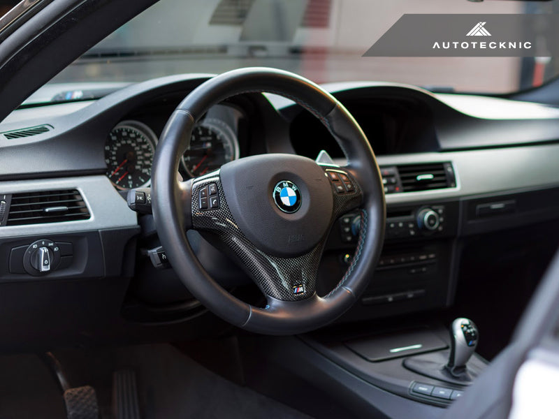 AutoTecknic Carbon Fiber Steering Wheel Trim - E9X M3 | E82 1M Coupe - AutoTecknic USA