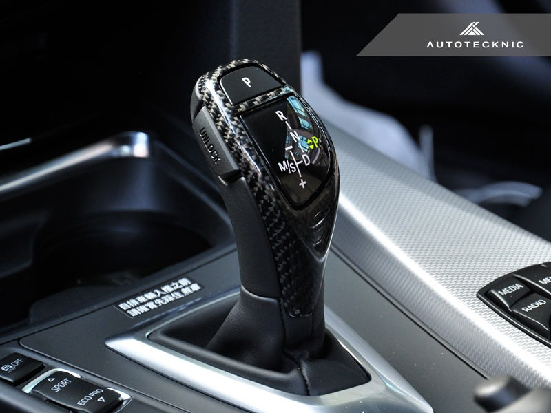 AutoTecknic Carbon Fiber Gear Selector Cover - BMW (Sport Automatic Transmission Equipped Only) - AutoTecknic USA