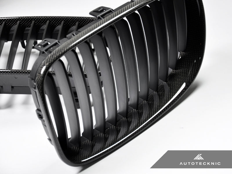 AutoTecknic Carbon Fiber Front Grille Set - E82/ E88 1-Series & 1M