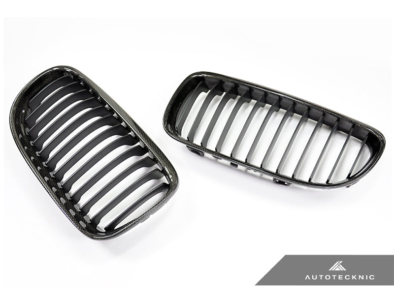AutoTecknic Carbon Fiber Front Grille Set - E90/ E91 3-Series LCI